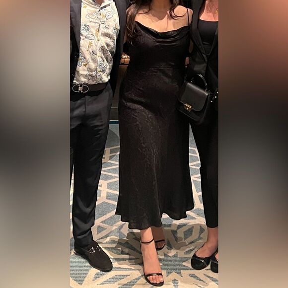 Majorelle Adeline MIDI Dress in Black Size L - Picture 2 of 2